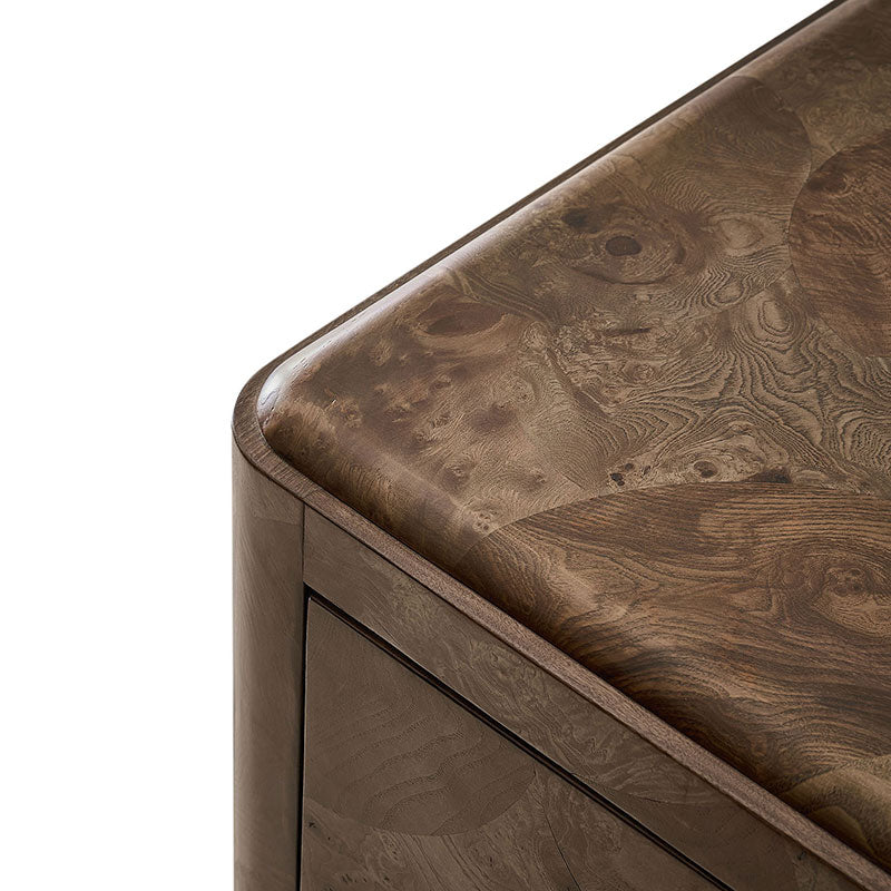 Virel Modern Marquetry 6-Drawer Dresser