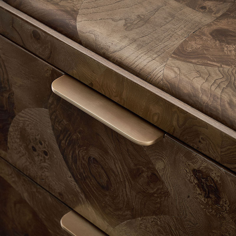 Virel Modern Marquetry 6-Drawer Dresser