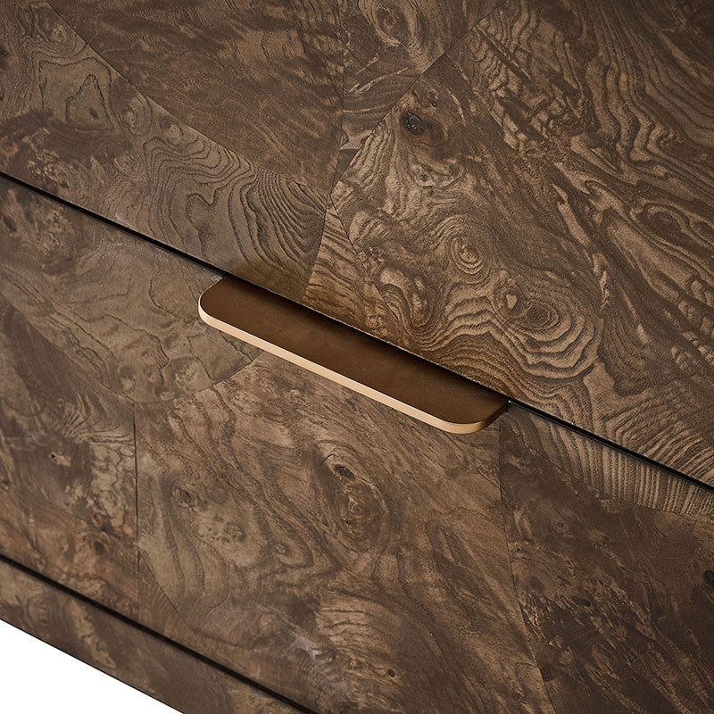 Virel Modern Marquetry 5-Drawer Chest