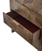 Virel Modern Marquetry 5-Drawer Chest