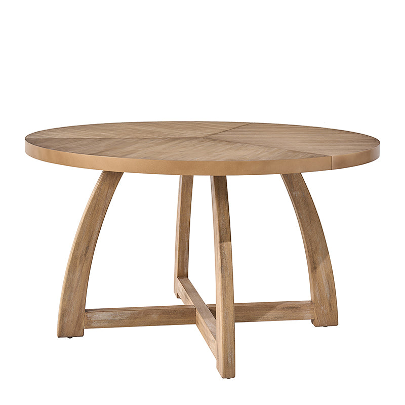 Hulala Home Sherry 54 Solid Wood Round Dining Table Nature