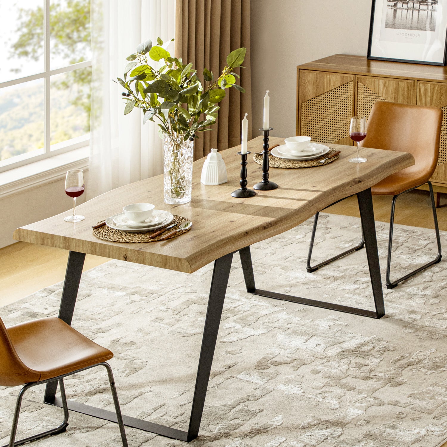 Mike 63'' Modern Minimal Dining Table