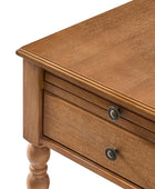 Ira 26" Tall Farmhouse Solid Wood End Table with Built-in Charging Outlets(Optional Types)