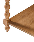 Ira 26" Tall Farmhouse Solid Wood End Table with Built-in Charging Outlets(Optional Types)