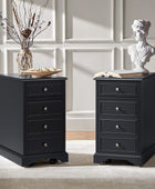 Roque Storage End Table with Hooded Wheels & Built-In Outlets(Optional Types)