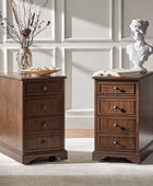 Roque Storage End Table with Hooded Wheels & Built-In Outlets(Optional Types)