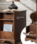 Roque Storage End Table with Hooded Wheels & Built-In Outlets(Optional Types)