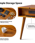 Vivian Mid-century Modern Nightstand with Charging Station(Optional Types)