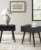 Vivian Mid-century Modern Nightstand with Charging Station(Optional Types)