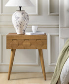 Vivian Mid-century Modern Nightstand with Charging Station(Optional Types)