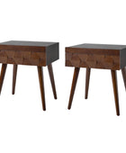 Vivian Mid-century Modern Nightstand with Charging Station(Optional Types)