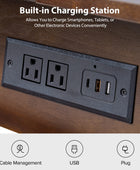 Vivian Mid-century Modern Nightstand with Charging Station(Optional Types)