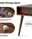 Vivian Mid-century Modern Nightstand with Charging Station(Optional Types)