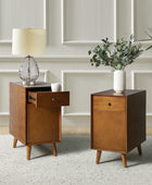 Vira End Table with Storage and Built-in Outlets(Optional Types)