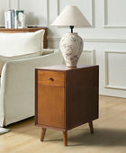 Vira End Table with Storage and Built-in Outlets