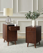 Vira End Table with Storage and Built-in Outlets(Optional Types)