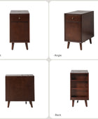 Vira End Table with Storage and Built-in Outlets(Optional Types)