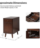 Vira End Table with Storage and Built-in Outlets(Optional Types)