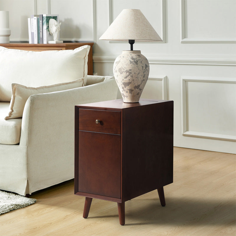 Vira End Table with Storage and Built-in Outlets