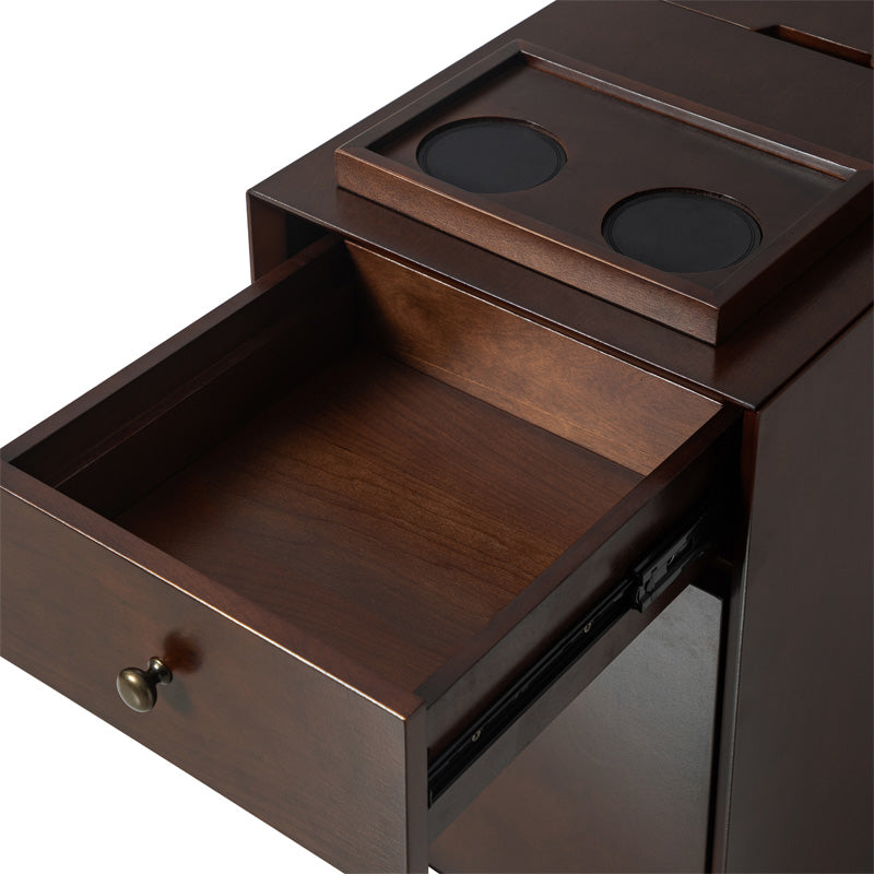 Vira End Table with Storage and Built-in Outlets