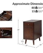 Vira End Table with Storage and Built-in Outlets