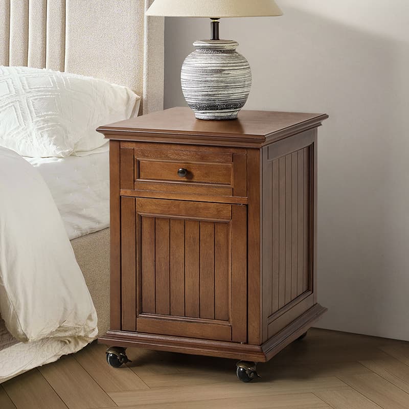 Tianna Farmhouse Lift-Top Storage End Table with Built-in Charge