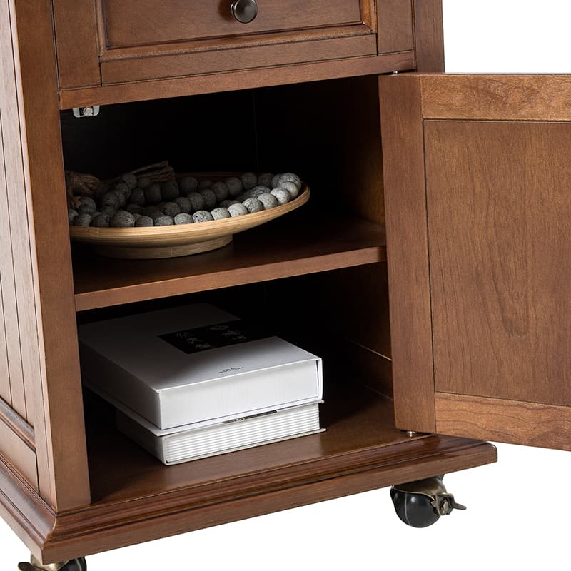 Tianna Farmhouse Lift-Top Storage End Table with Built-in Charge