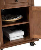 Tianna Farmhouse Lift-Top Storage End Table with Built-in Charge