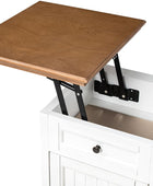 Tianna Farmhouse Lift-Top Storage End Table with Built-in Charge