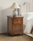 Tianna Farmhouse Lift-Top Storage End Table with Built-in Charge