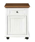 Tianna Farmhouse Lift-Top Storage End Table with Built-in Charge