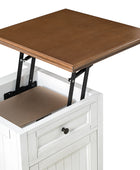 Tianna Farmhouse Lift-Top Storage End Table with Built-in Charge