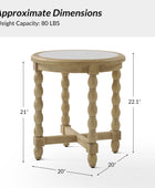 Rafaela Farmhouse Classic Solid Wood End Table