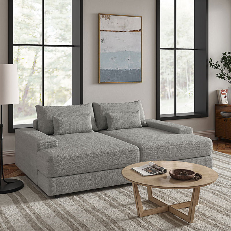 Eduard 57" Deep Modern Sofa: Dive into Contemporary Comfort