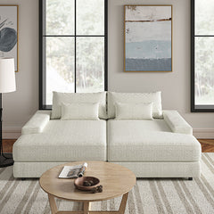 Eduard 57'' Deep Modern Sofa: Dive into Contemporary Comfort