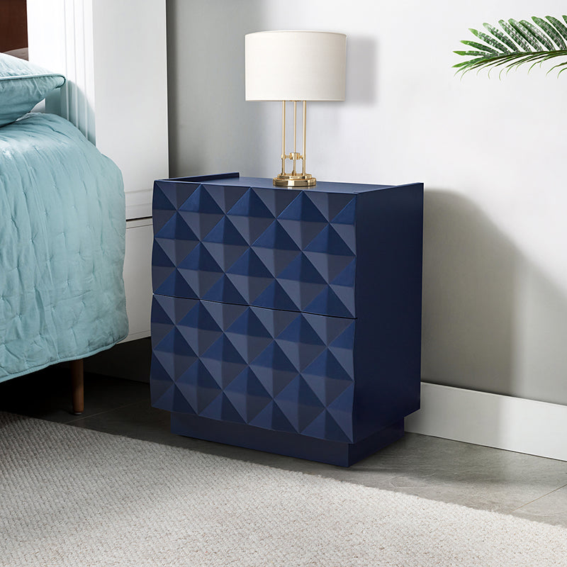 Emil 2 - Drawer Nightstand with Built - In Outlets