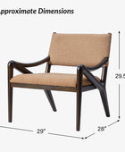 Crombie Mid-century Walnut Accent Chair