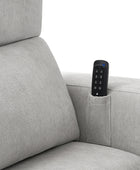 Moussea Modern Chenille Power Reclining Sofa with Sofa Bed Functionality