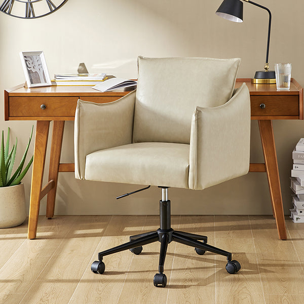 Fabius Mid-Century Modern Height-Adjustable Swivel Office Chair