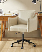 Fabius Mid-Century Modern Height-Adjustable Swivel Office Chair