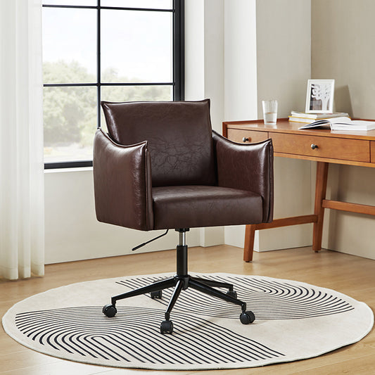 Fabius Mid-Century Modern Height-Adjustable Swivel Office Chair