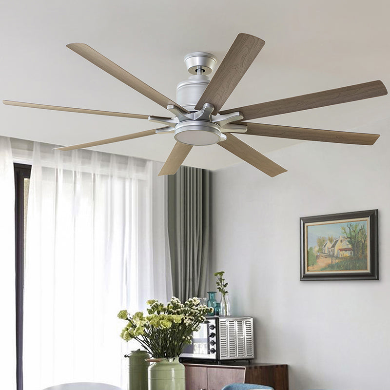 66" Tlatloco 8-Blade LED Ceiling Fan with Remote Control
