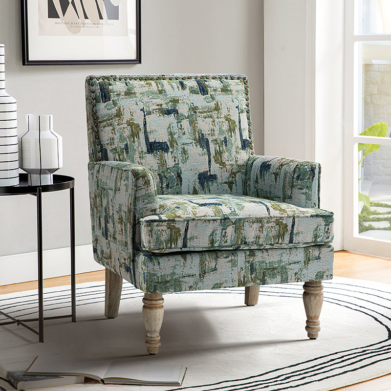 Shop Augustus Upholstered Armchair with Nail Head Trim Hulala Home