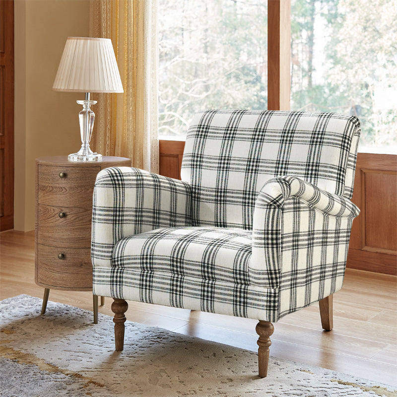 Sadie Upholstered Armchair with End Table,2-Piece Living Room Sets