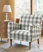 Sadie Upholstered Armchair with End Table,2-Piece Living Room Sets