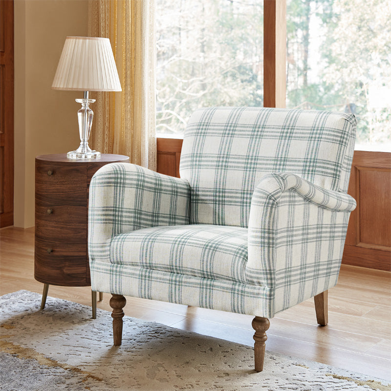 Sadie Upholstered Armchair with End Table,2-Piece Living Room Sets