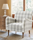 Sadie Upholstered Armchair with End Table,2-Piece Living Room Sets