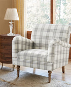 Sadie Upholstered Armchair with End Table,2-Piece Living Room Sets