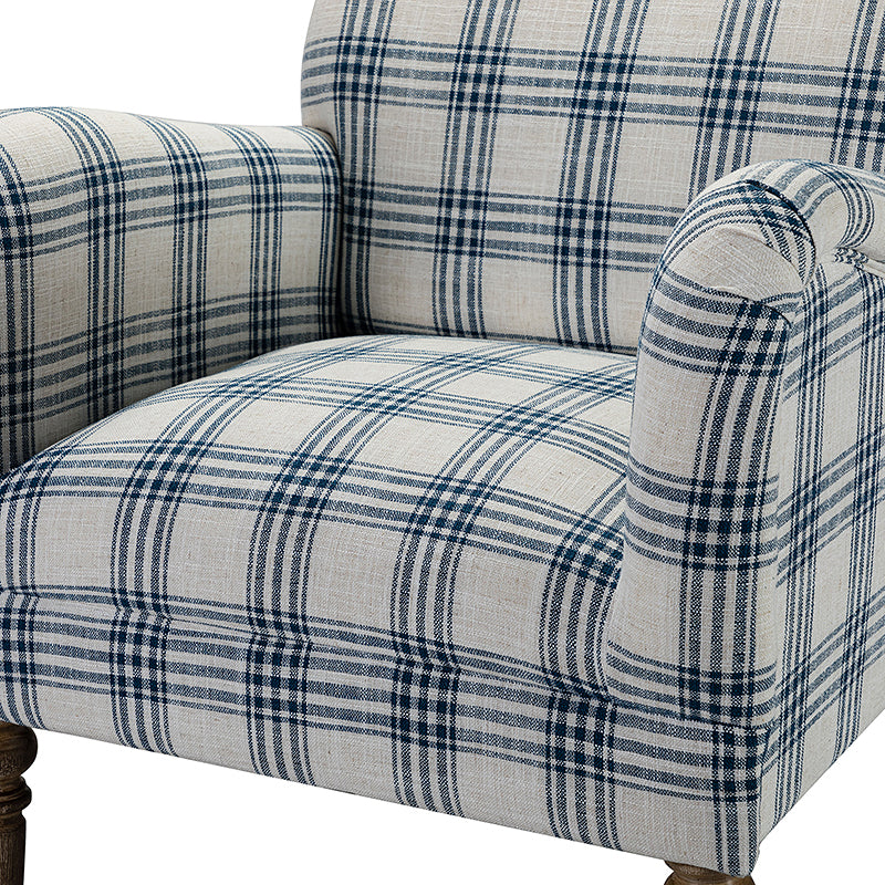 Hulala Home Sadie Upholstered Armchair Navy