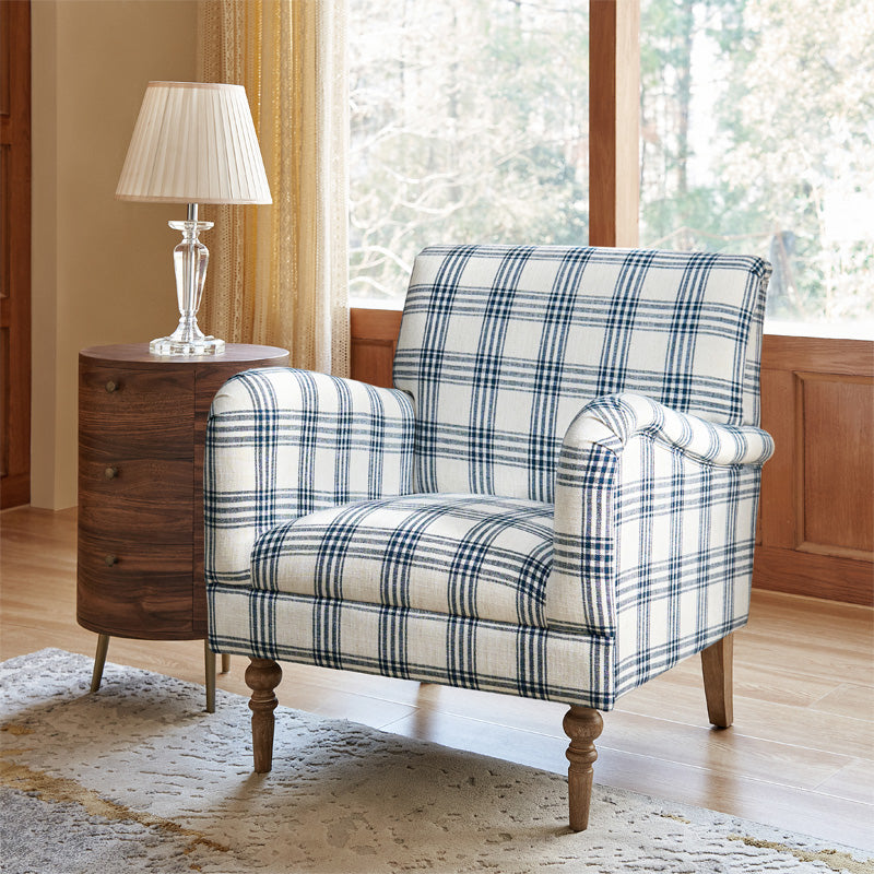 Sadie Upholstered Armchair with End Table,2-Piece Living Room Sets